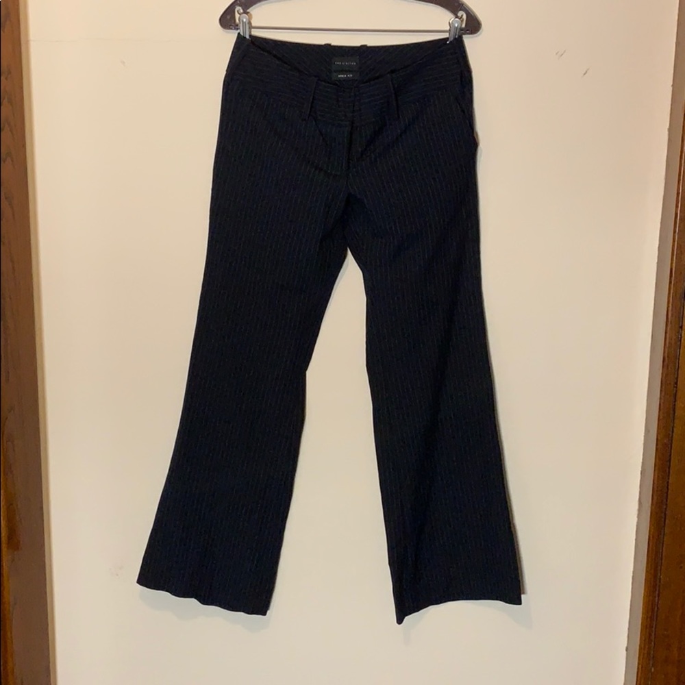 Navy pinstripe wide leg pants The Limited, 8